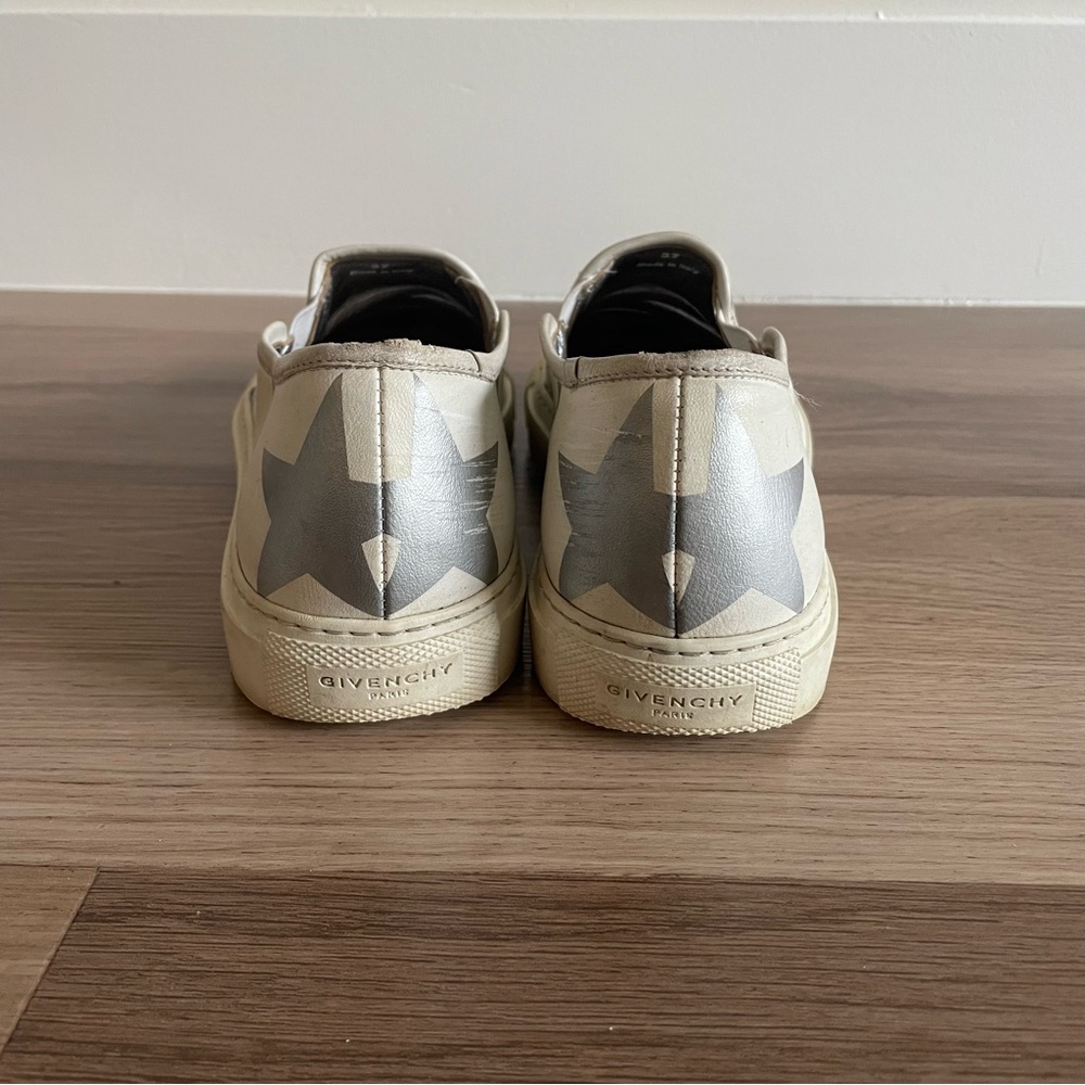 Givenchy Silver Star-Patterned Slip-On Sneakers - image 3